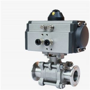 Q681F-10P气动卡箍不锈钢球阀Q681F-16P