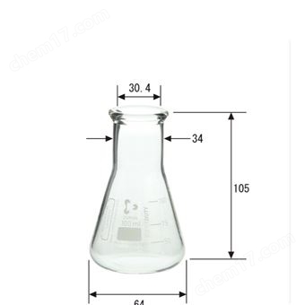 010620-100A日本SIBATA柴田科学玻璃器皿三角烧瓶宽口