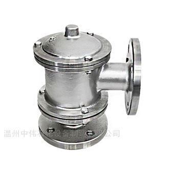 单呼阀带呼出接管阻火304不锈钢喷涂衬四氟