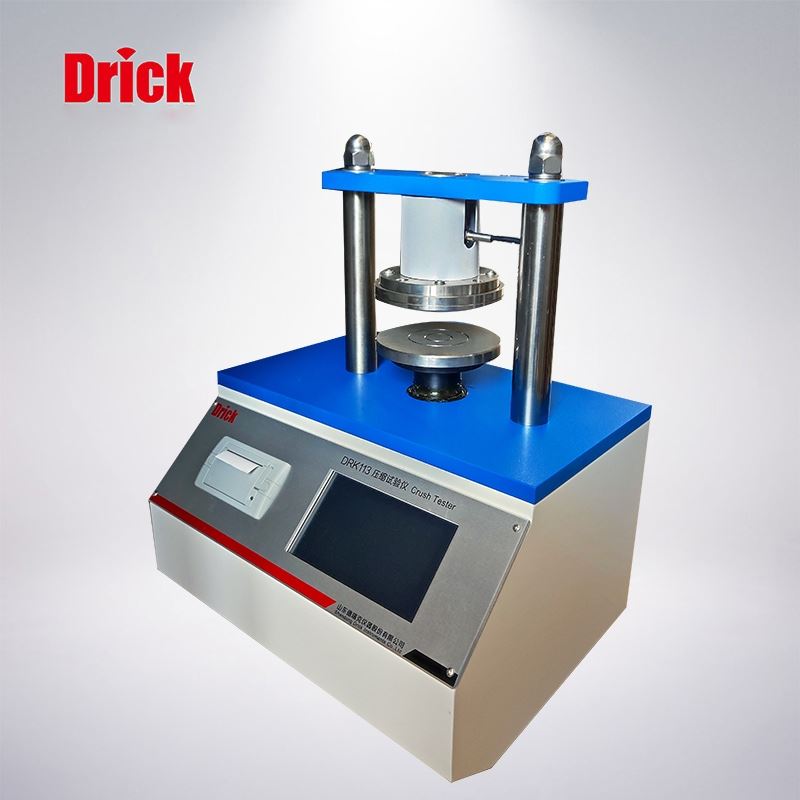 DRK113觸屏壓縮儀紙板邊壓試驗+邊壓粘合取樣器取樣+邊壓導塊使用