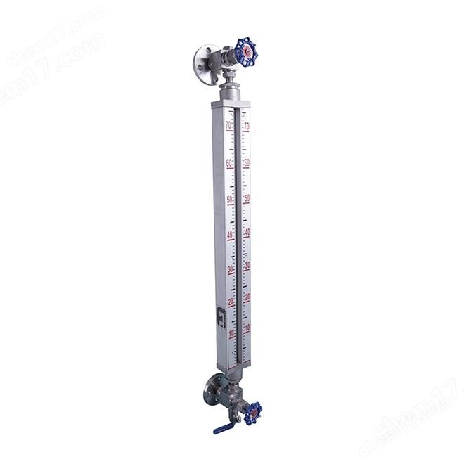 Dual color quartz glass tube level gauge