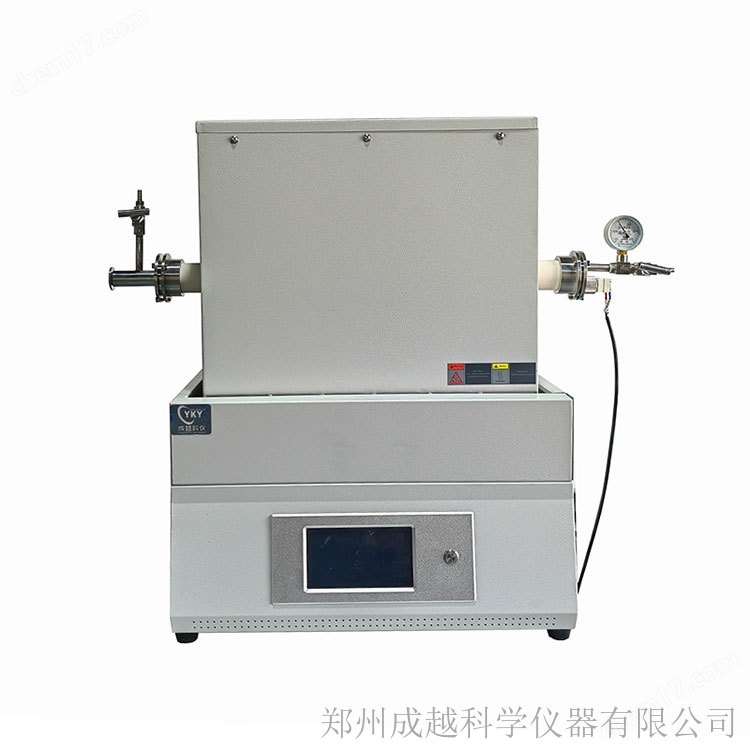 帶石英管和真空法蘭搖擺管式爐