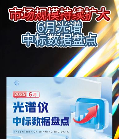 中标数量环比增长45.5% 2025年6月光谱仪中标数据盘点