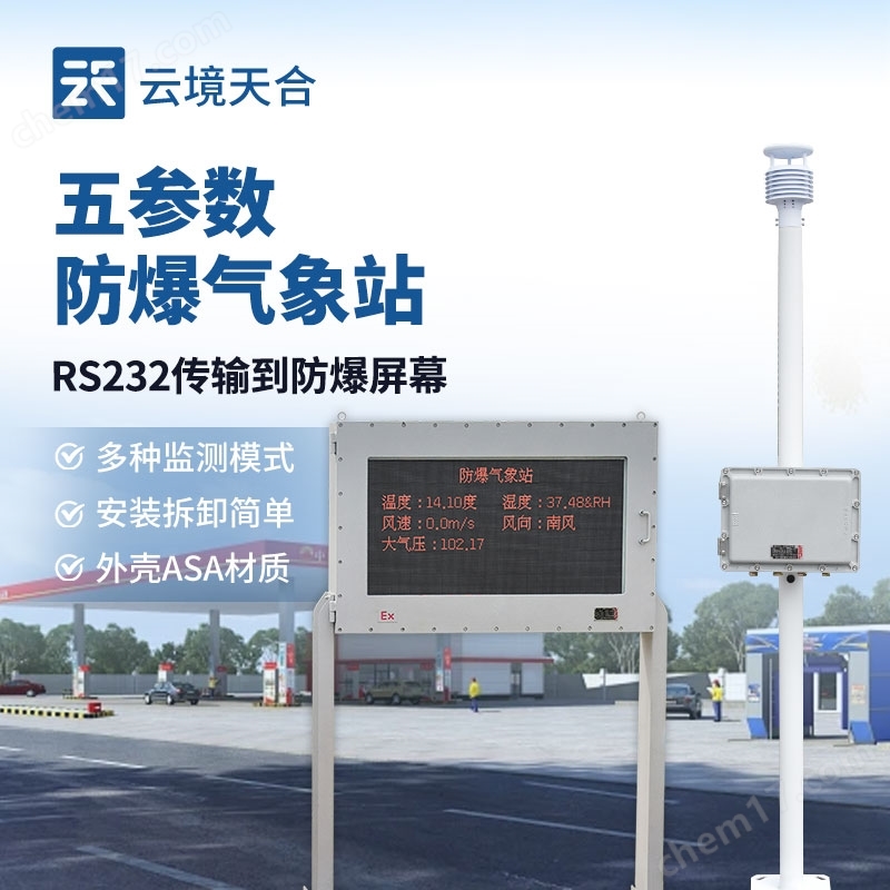 化工園區(qū)防爆型氣象站