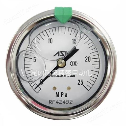 耐振充油ASK壓力表OPG-ADT-G1/4-60X25MPa