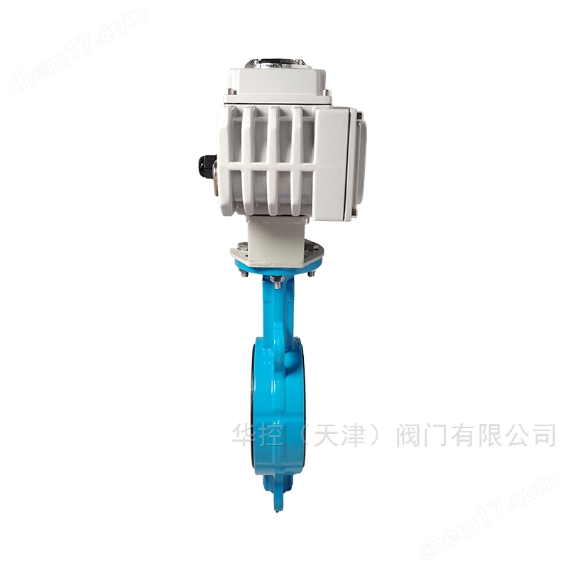 DN100對夾式蝶閥連接精小型電動執行器
