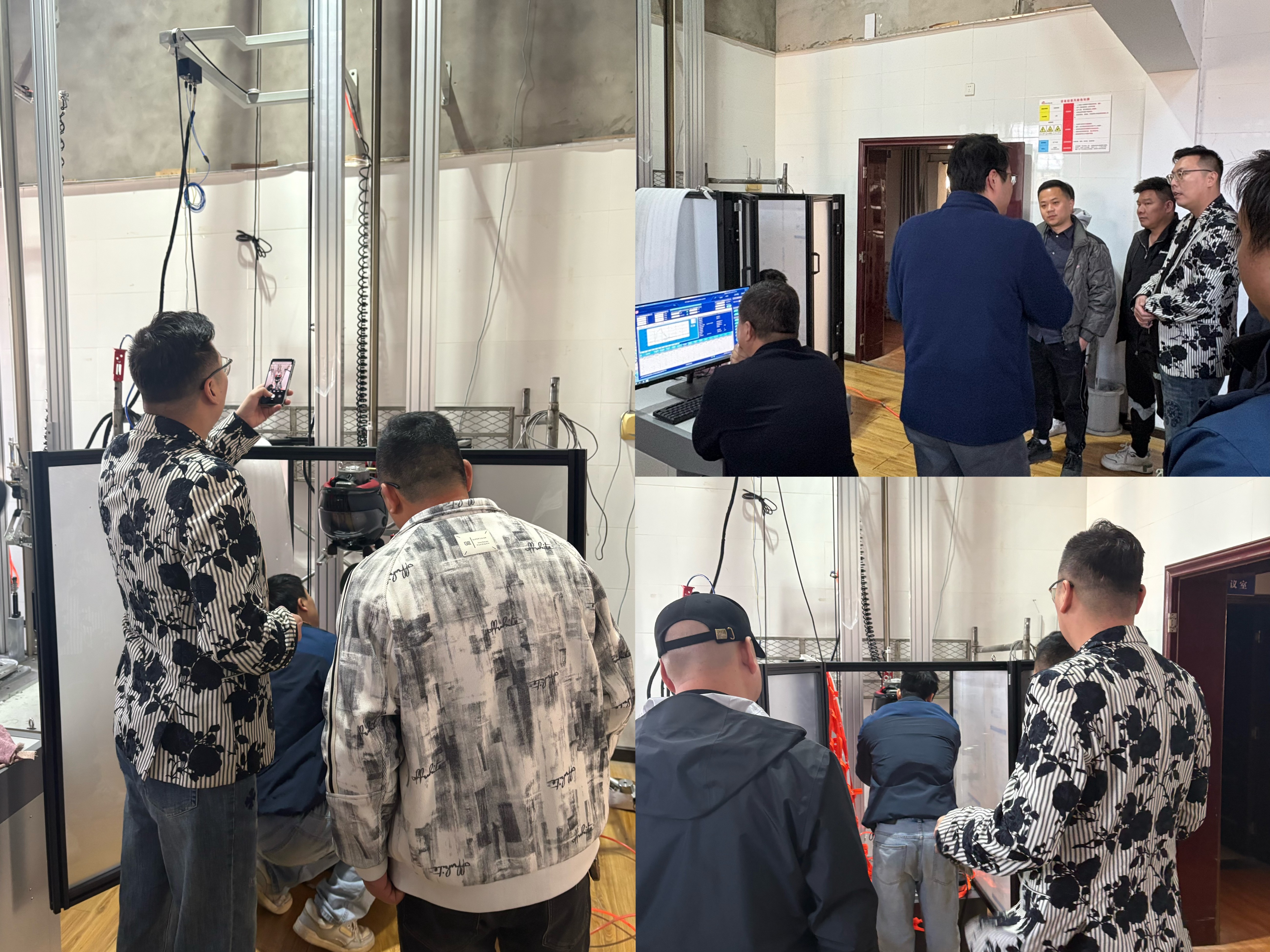 浙鄂联动！浙江方圆检测一行莅临鸿图仪器，聚焦ECE22.06头盔检测设备