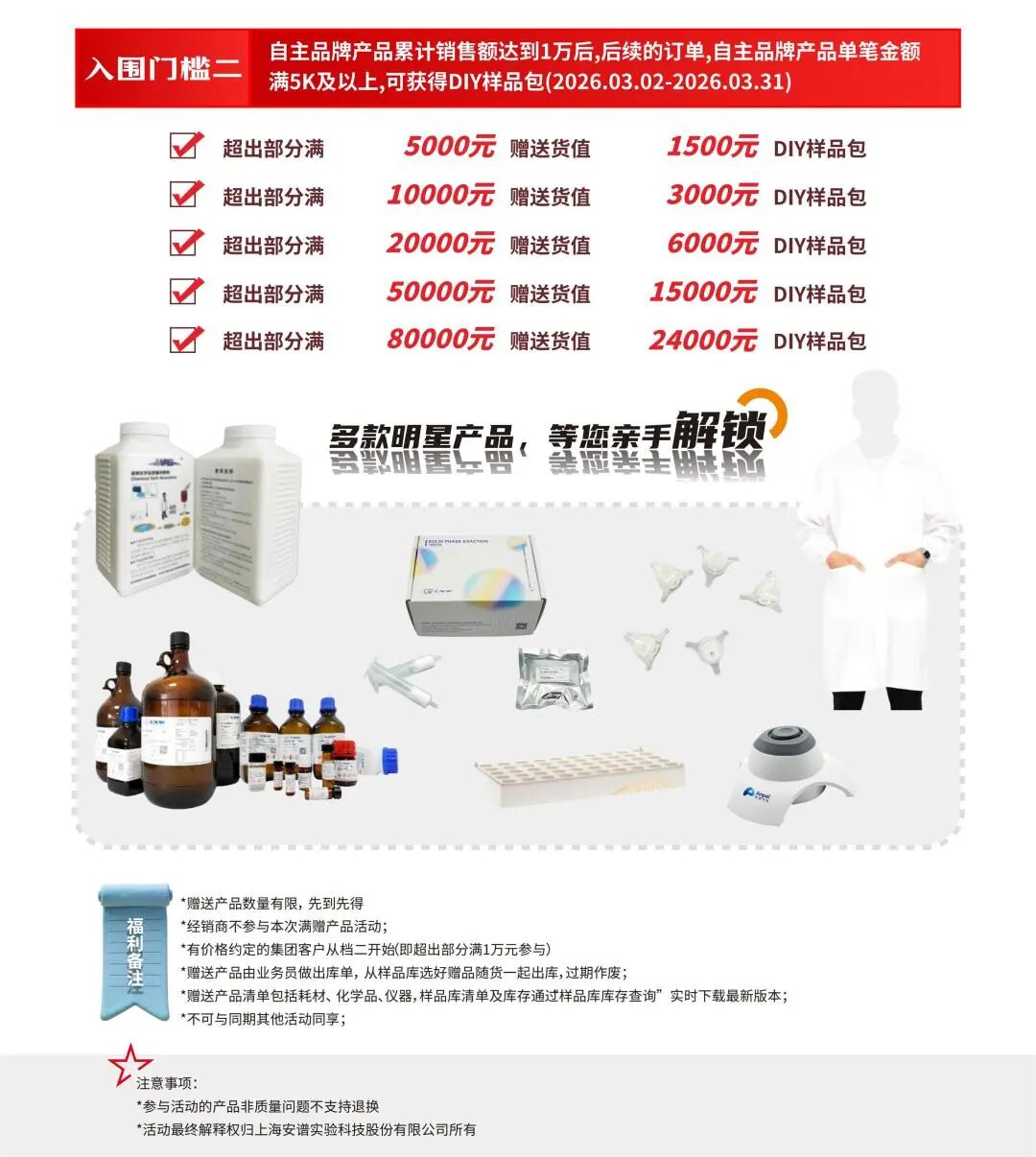 安谱实验 | 自主品牌特色产品耗材活动来袭