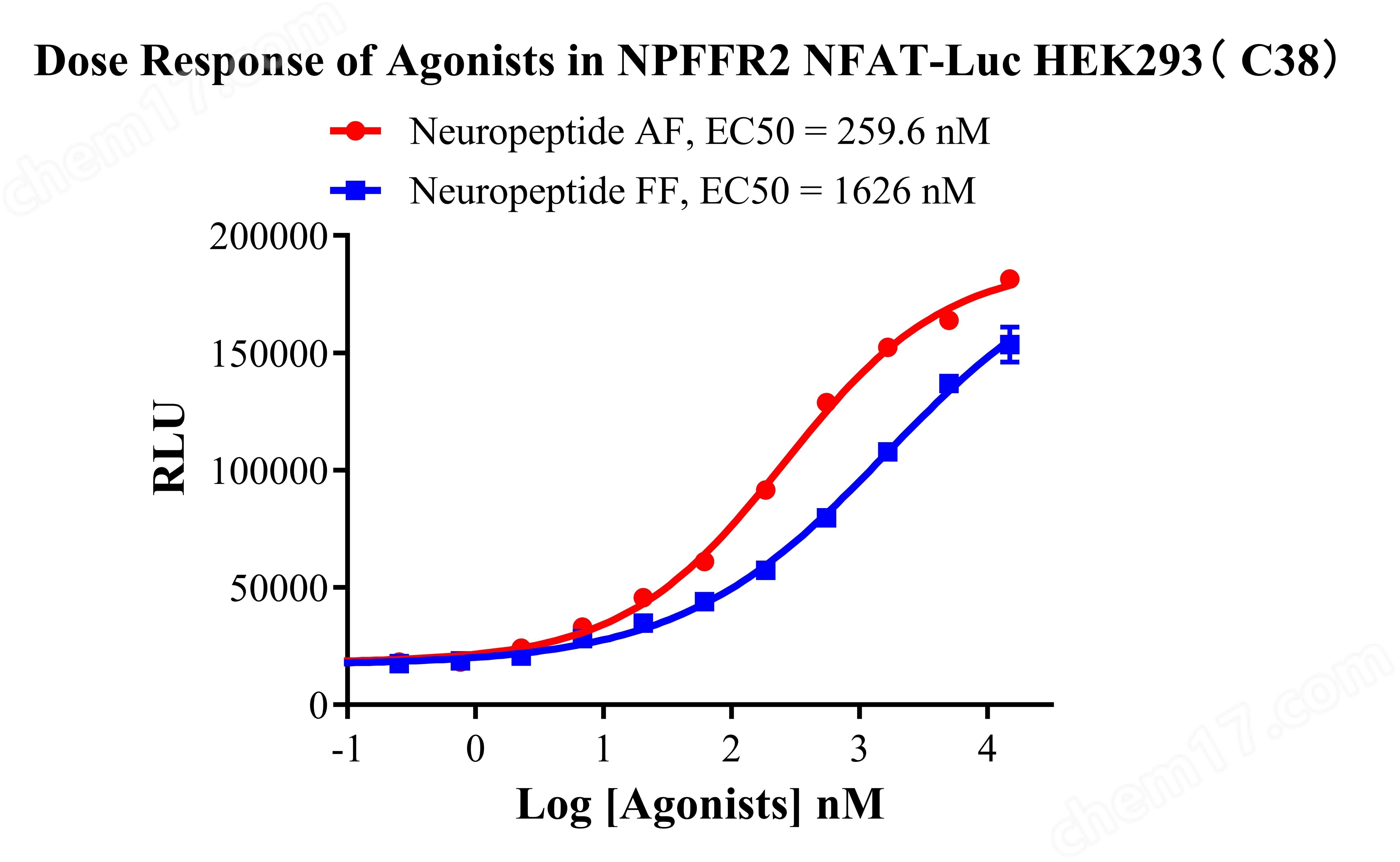 NPFFR2 NFAT-Luc HEK293