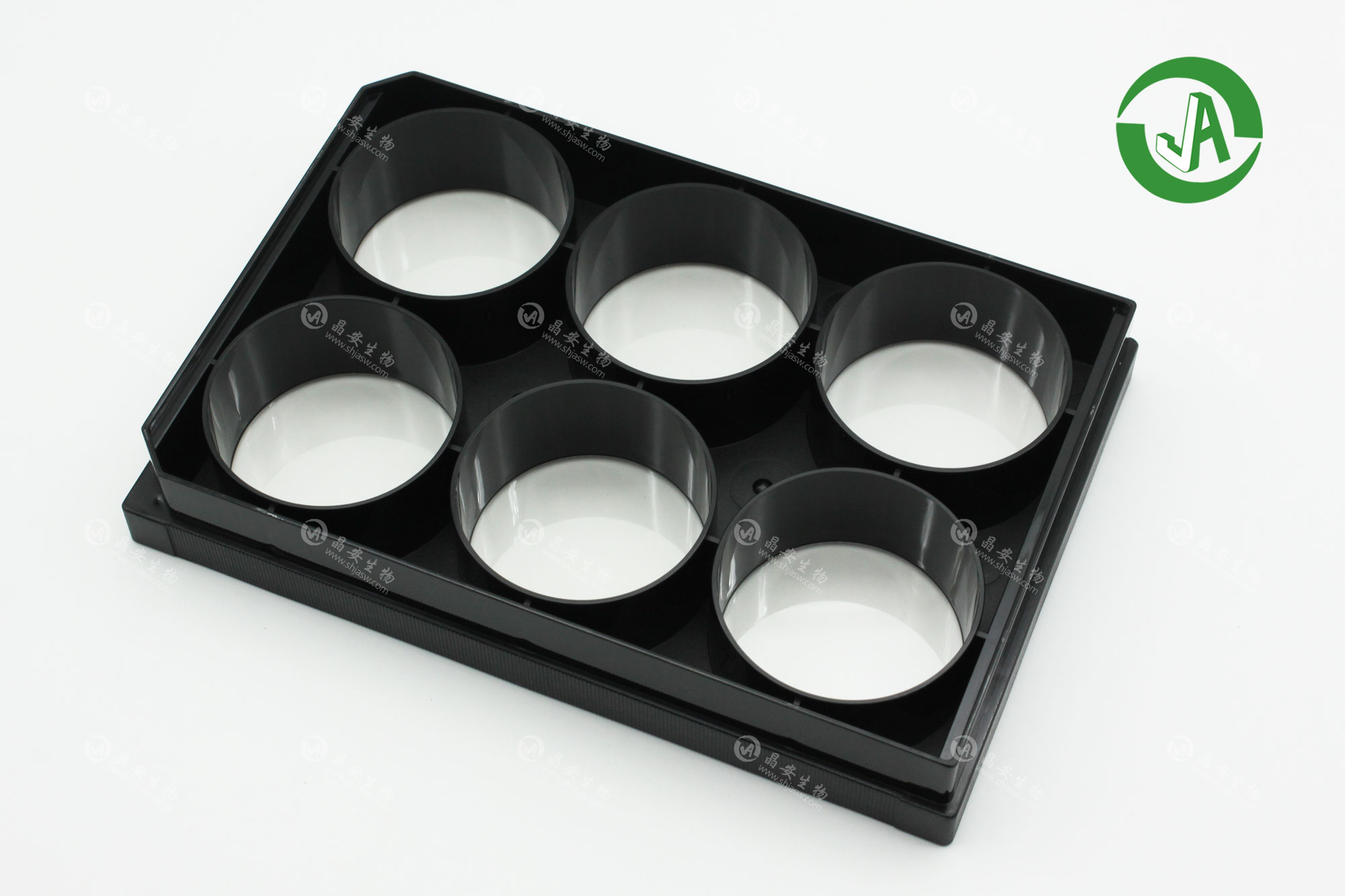 晶安生物24孔高成像专用黑色玻璃底微孔板