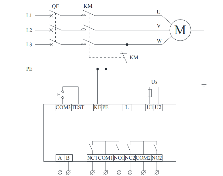電動(dòng)機(jī)離線系統(tǒng)絕緣監(jiān)測(cè)裝置